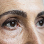 Closeup of woman's ageing eyes. used for a 3D facial treatment blog.